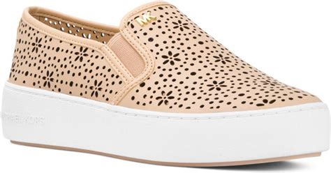 michael michael kors trent perforated leather slip on sneaker|MICHAEL Michael Kors Trent Slip.